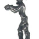 Miner Standing  Pewter Mini Figurines Lot of 5