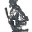 Miner Kneeling  Pewter Mini Figurines Lot of 5