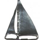 Sailboat Figurine  Lead Free Pewter