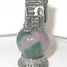 Slot Machine   Mini Pewter Figurines on Marble