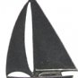 Sailboat Figurine  Lead Free Pewter little over one inch tall