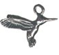 Hummingbird Pewter Charm One Each