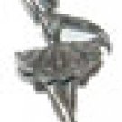 Ballerina Pewter Charm One Each
