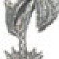 Palm Tree   Pewter Mini Figurines Lot of 5
