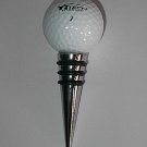 Golfball Pewter Bottle Stopper