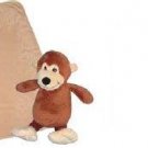 Three Piece Monkey Blanket With Neck Pillow and Stuff Toy