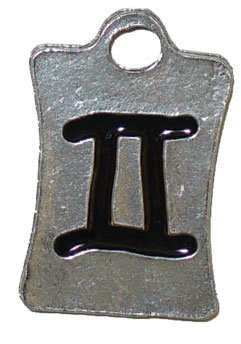 Gemini Pewter Charm One Each