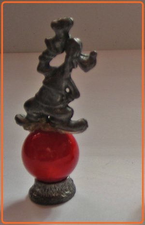 Pluto  Mini Pewter Figurines on Marble