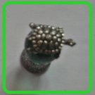 Turtle  Mini Pewter Figurines on  Marble