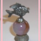 Fish Player Mini Pewter Figurines on  Marble