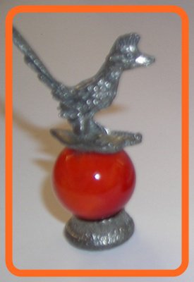 Roadrunner Mini Pewter Figurines on  Marble