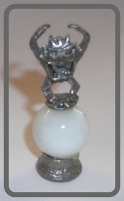 Tasmanian Devil Mini Pewter Figurines on  Marble