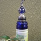Dragon Blue Marble Pewter Bottle Stopper
