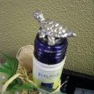 Turtle  Pewter Bottle Stopper
