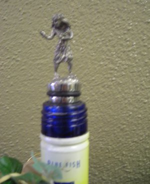 Hula Dancer Pewter Bottle Stopper