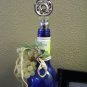 Brown Glass Pewter Bottle Stopper