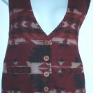 Cheyenne Autumn Vintage Saddle Blanket Cowgirl Vest