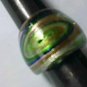 Green Swirl MURANO GLASS RING Size 6.5