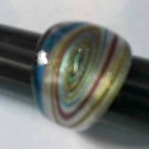 Purple  Swirls MURANO GLASS RING Size 8.5