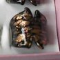 Black Gold  MURANO GLASS RING Size 7.5