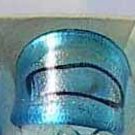 Blues Black MURANO GLASS RING Size 9