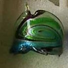 Blue Green MURANO GLASS RING Size 7.5