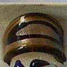 Brown Gold  MURANO GLASS RING Size 9
