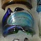 Navy MURANO GLASS RING Size 7