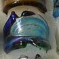 Navy MURANO GLASS RING Size 7