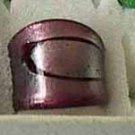 Purple  MURANO GLASS RING Size 6.5