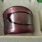 Purple  MURANO GLASS RING Size 6.5