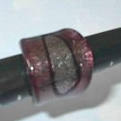 Purple  MURANO GLASS RING Size 6