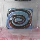 Blue and Red  Glass Pendant