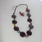 Red Flat Shell NECKLACE SET