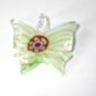 Green Butterfly Lampwork  Glass Pendant