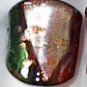 Red Green  MURANO GLASS RING Size 7