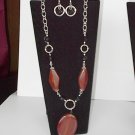 Rust Stone  NECKLACE SET