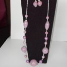 Pinks Ceramic  NECKLACE SET