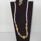 Topaz Glass NECKLACE SET