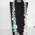 Clear Glass  NECKLACE SET