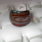 Red Teal  MURANO GLASS RING Size 8.5