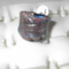 Teal Silver   MURANO GLASS RING Size 8