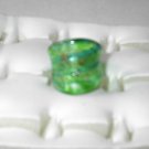 Green   MURANO GLASS RING Size 7