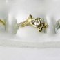 CZ Small Heart Design  18Gold Plated  Size 5