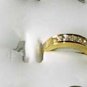 Flat Band With CZ Stones 18Gold Plated  Size 6
