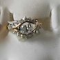 CZ Stone eye shape Ring 18Gold  Plated Size 5