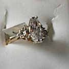 CZ Stone Marquete shape Ring 18Gold  Plated Size 5