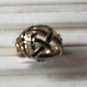 Black Weave Ring 18Gold Plated Size 7