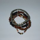 Brown Color  5 Strand Stretch  Bracelet