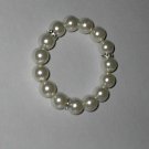 White Pearl Stretch Bracelet